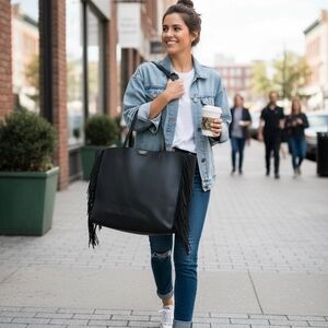 Victoria Sicret Black Tote